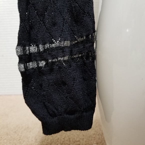 For Love And Lemons Knitz sweater Medium Joni lightweight knit semi sheer boho - Picture 7 of 16